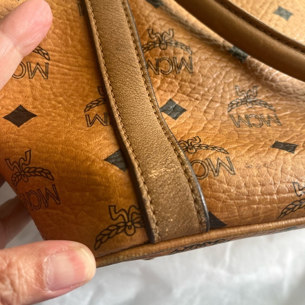 MCM COGNAC VISETOS 2 WAY BAG - Picture 11 of 16